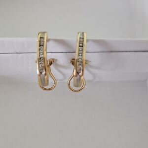 Beautiful Gold J Hoop Earrings